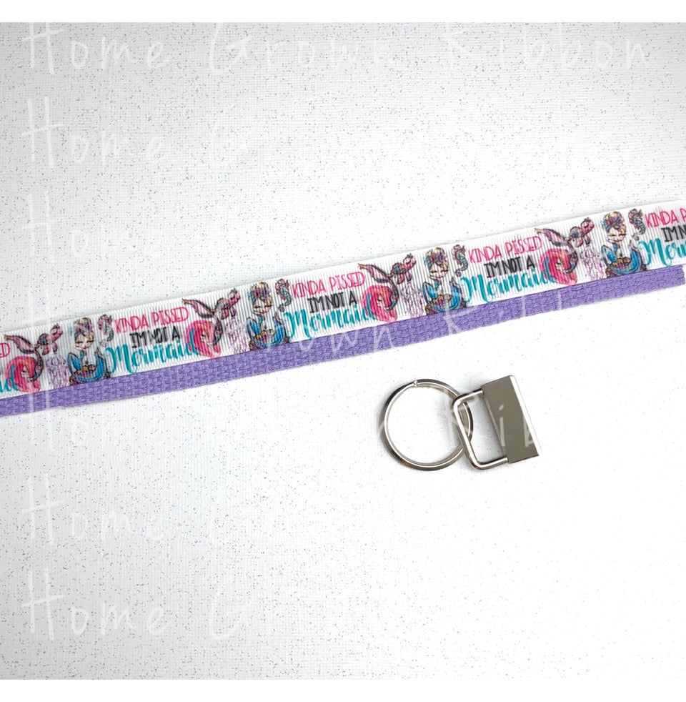 Kinda P***ed I'm Not a Mermaid Key Fob Kit - Multiple Colors Available