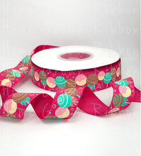 Load image into Gallery viewer, Cake Pops 7/8&quot; USDR Grosgrain Ribbon - Rose Gold Glitter