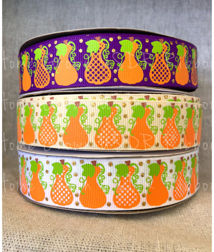 My Gourd I'm Cute Thanksgiving Gourds USDR Ribbon - 7/8 Inch