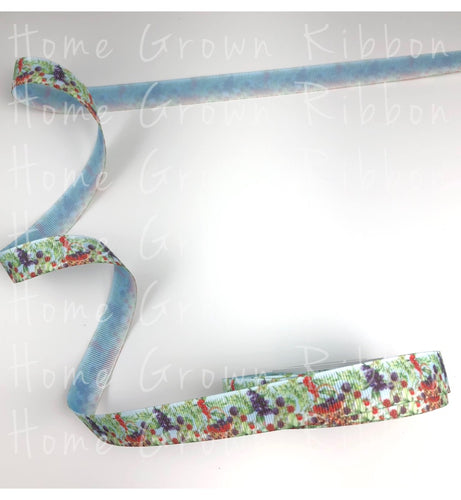 Berries Double Sided USDR Grosgrain Ribbon 5/8