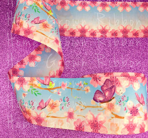 Butterflies Double Sided USDR Grosgrain Ribbon 5/8" - 7/8" - 1.5" - 3"