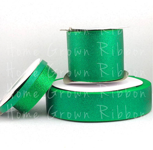 Emerald Green Glitter Ribbon