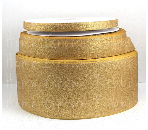 Light Gold Glitter Ribbon