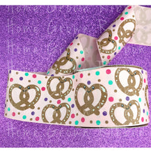 Load image into Gallery viewer, Pretzels - Knot At All Salty Collection 7/8&quot; - 1.5&quot; - 3&quot; Grosgrain USDR Pink - Brown - Black