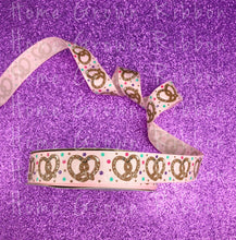Load image into Gallery viewer, Pretzels - Knot At All Salty Collection 7/8&quot; - 1.5&quot; - 3&quot; Grosgrain USDR Pink - Brown - Black