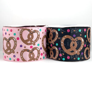 Pretzels - Knot At All Salty Collection 7/8" - 1.5" - 3" Grosgrain USDR Pink - Brown - Black