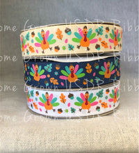 Load image into Gallery viewer, Thankful to be Me Turkeys Only USDR Ribbon - 7/8 Inch