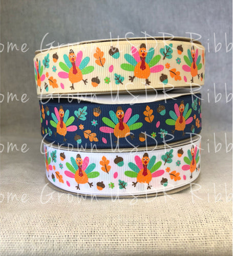 Thankful to be Me Turkeys Only USDR Ribbon - 7/8 Inch