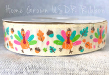 Load image into Gallery viewer, Thankful to be Me Turkeys Only USDR Ribbon - 7/8 Inch