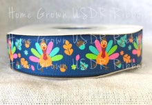 Load image into Gallery viewer, Thankful to be Me Turkeys Only USDR Ribbon - 7/8 Inch