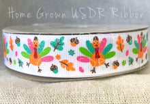 Load image into Gallery viewer, Thankful to be Me Turkeys Only USDR Ribbon - 7/8 Inch