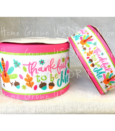 Thankful to Be Me Turkeys USDR Ribbon - 1.5 Inch - 3 Inch