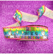 Load image into Gallery viewer, My Mama Don&#39;t Like You USDR Grosgrain Ribbon - 1.5 Inch