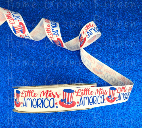 Little Miss America USDR Ribbon - 7/8 Inch
