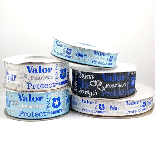 Back the Blue Police Officer Support Ribbon Thin Blue Line
