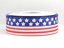 Load image into Gallery viewer, Stars and Stripes Navy and Red American Flag Ribbon - USDR - 1.5 Inch