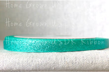Load image into Gallery viewer, Tropic Glitter Ribbon - 3 Inch - 1.5 Inch - 7/8 Inch - 3/8 Inch
