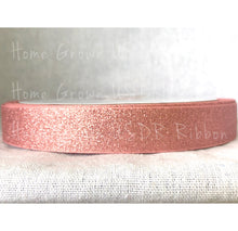 Load image into Gallery viewer, Rose Gold Glitter Ribbon