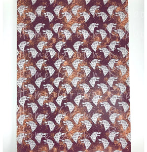 GOT Direwolves on Maroon Vinyl Sheet