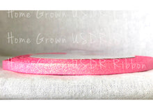 Load image into Gallery viewer, Pink Glitter Ribbon - 3&quot; - 7/8&quot; - 3/8&quot;