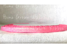 Load image into Gallery viewer, Pink Glitter Ribbon - 3&quot; - 7/8&quot; - 3/8&quot;