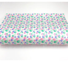 Load image into Gallery viewer, Bubbles Faux Leather Shets Pin Green Blue Bubbles Vinyl Sheet