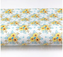 Load image into Gallery viewer, Sunflowers Floral Faux Leather Sheets
