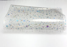 Load image into Gallery viewer, Clear Jelly Star Pool Bow Vinyl Sheet Size A4