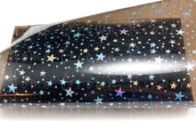 Load image into Gallery viewer, Black Jelly Star Pool Bow Vinyl Sheet Size A4