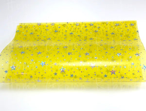 Yellow Jelly Star Pool Bow Vinyl Sheet Size A4