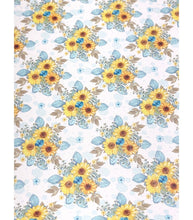 Load image into Gallery viewer, Sunflowers Floral Faux Leather Sheets