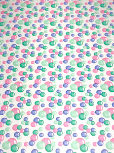 Bubbles Faux Leather Shets Pin Green Blue Bubbles Vinyl Sheet