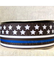 Load image into Gallery viewer, Back the Blue Police Thin Blue Line Ribbon 1.5 Inch USDR
