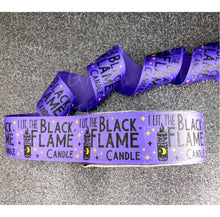 Load image into Gallery viewer, I Lit the Black Flame Candle USDR Halloween Ribbon - 1.5 Inch