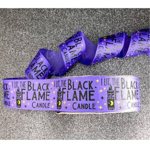 I Lit the Black Flame Candle USDR Halloween Ribbon - 1.5 Inch