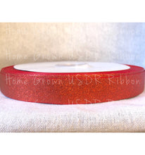 Load image into Gallery viewer, Red Glitter Ribbon