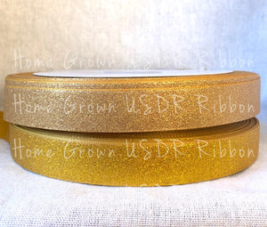 Gold Glitter Ribbon