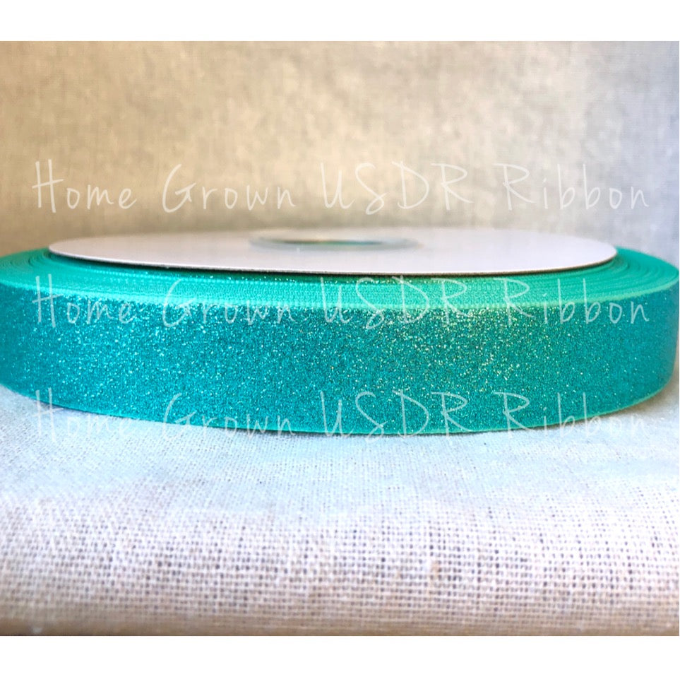 Tropic Glitter Ribbon - 3 Inch - 1.5 Inch - 7/8 Inch - 3/8 Inch