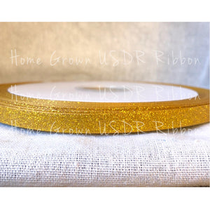 Gold Glitter Ribbon