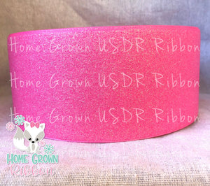 Pink Glitter Ribbon - 3" - 7/8" - 3/8"