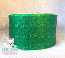 Load image into Gallery viewer, Emerald Green Glitter Ribbon