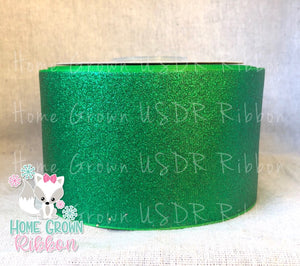 Emerald Green Glitter Ribbon