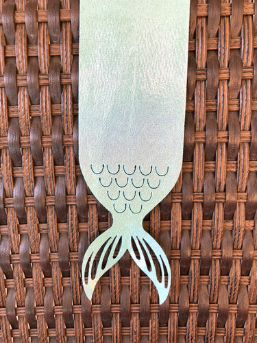 Mermaid Tail Cut Out - Light Blue Metallic