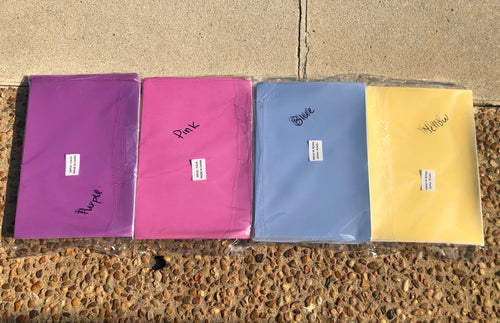 Solar Color Changing Leather Sheets - Pink - Purple - Blue - Yellow