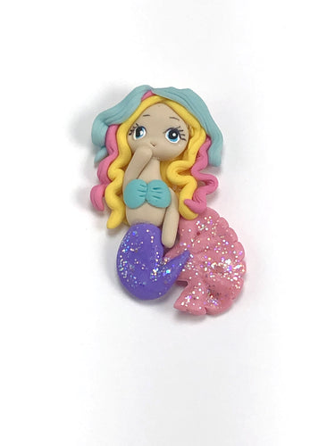 Mermaid Clay - Multi Color Hair Purple Tail