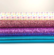 Load image into Gallery viewer, Hearts and Glitter Sheet Bundle