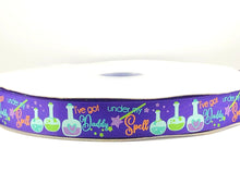 Load image into Gallery viewer, I&#39;ve Got Daddy Under My Spell USDR Halloween Ribbon - 7/8 Inch