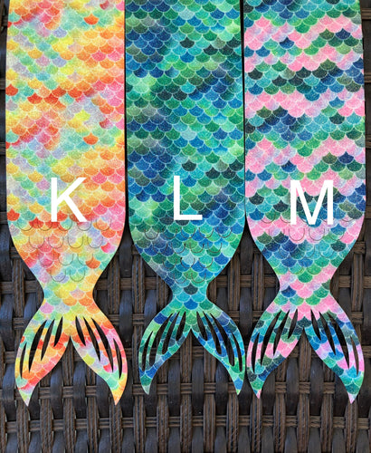 Mermaid Tail Cut Out - Glitter Scales