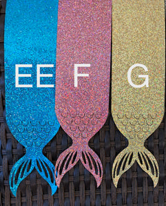 Mermaid Tail Cut Out - Glitter Fabric