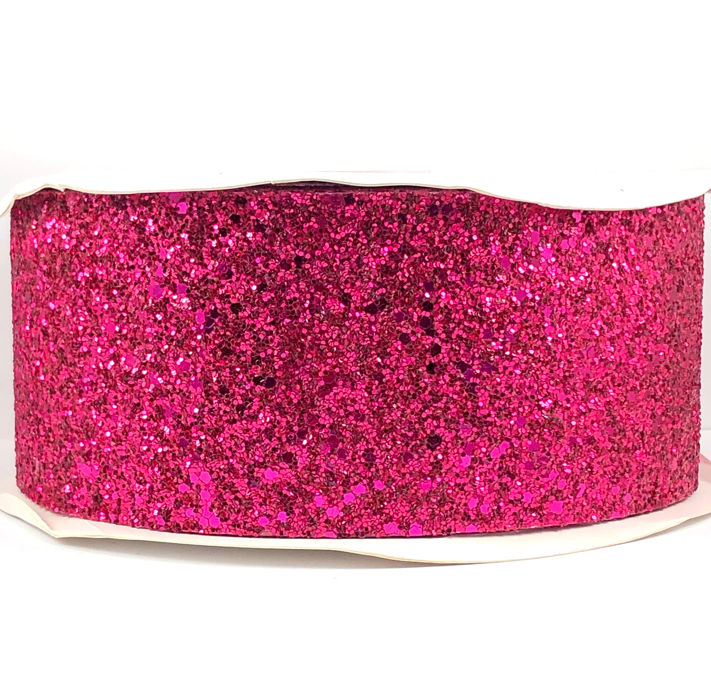 Shocking Pink Soft Glitter Grosgrain Ribbon – Ribbon Nook